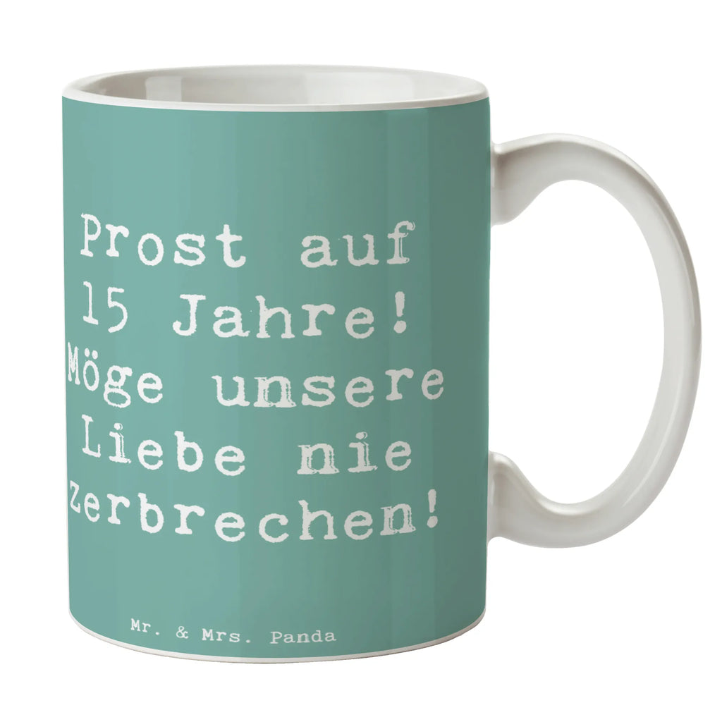 Tasse Spruch 15. Hochzeitstag Gläserne Hochzeit Tasse, Kaffeetasse, Teetasse, Becher, Kaffeebecher, Teebecher, Keramiktasse, Porzellantasse, Büro Tasse, Geschenk Tasse, Tasse Sprüche, Tasse Motive, Kaffeetassen, Tasse bedrucken, Designer Tasse, Cappuccino Tassen, Schöne Teetassen, Hochzeit, Hochzeitsgeschenk, Ehe, Hochzeitsfeier, Trauung, Trauungsgeschenk, Hochzeitskarte, Verlobungsfeier, Verlobungsgeschenk, Hochzeitsgeschenkideen, Hochzeitsgeschenke für Brautpaar