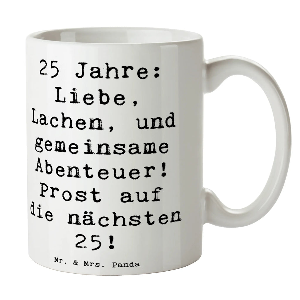 Tasse Spruch 25. Hochzeitstag Silberne Hochzeit Tasse, Kaffeetasse, Teetasse, Becher, Kaffeebecher, Teebecher, Keramiktasse, Porzellantasse, Büro Tasse, Geschenk Tasse, Tasse Sprüche, Tasse Motive, Kaffeetassen, Tasse bedrucken, Designer Tasse, Cappuccino Tassen, Schöne Teetassen, Hochzeit, Hochzeitsgeschenk, Ehe, Hochzeitsfeier, Trauung, Trauungsgeschenk, Hochzeitskarte, Verlobungsfeier, Verlobungsgeschenk, Hochzeitsgeschenkideen, Hochzeitsgeschenke für Brautpaar