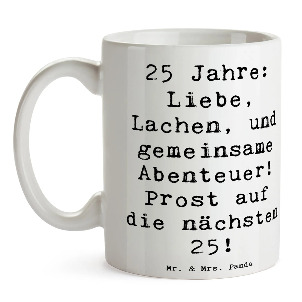 Tasse Spruch 25. Hochzeitstag Silberne Hochzeit Tasse, Kaffeetasse, Teetasse, Becher, Kaffeebecher, Teebecher, Keramiktasse, Porzellantasse, Büro Tasse, Geschenk Tasse, Tasse Sprüche, Tasse Motive, Kaffeetassen, Tasse bedrucken, Designer Tasse, Cappuccino Tassen, Schöne Teetassen, Hochzeit, Hochzeitsgeschenk, Ehe, Hochzeitsfeier, Trauung, Trauungsgeschenk, Hochzeitskarte, Verlobungsfeier, Verlobungsgeschenk, Hochzeitsgeschenkideen, Hochzeitsgeschenke für Brautpaar