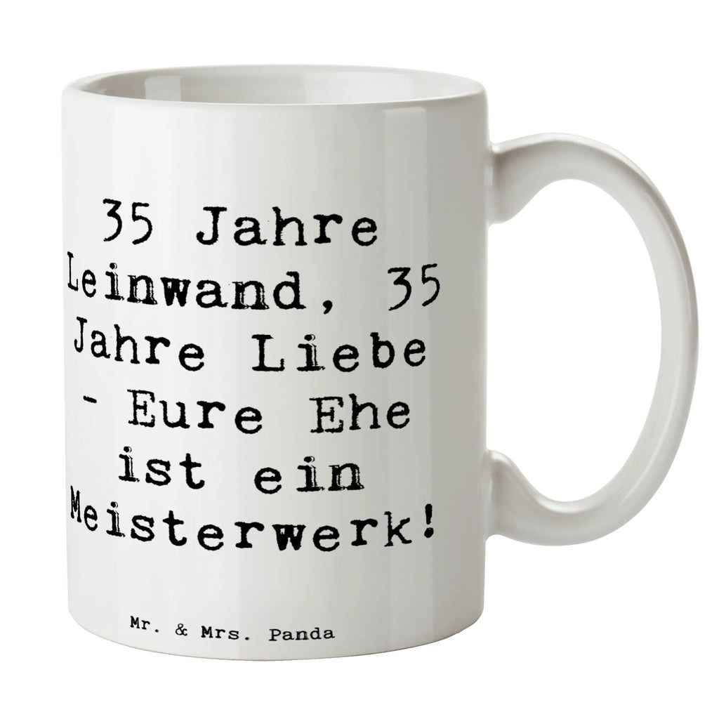 Tasse Spruch 35. Hochzeitstag Leinwandhochzeit Tasse, Kaffeetasse, Teetasse, Becher, Kaffeebecher, Teebecher, Keramiktasse, Porzellantasse, Büro Tasse, Geschenk Tasse, Tasse Sprüche, Tasse Motive, Kaffeetassen, Tasse bedrucken, Designer Tasse, Cappuccino Tassen, Schöne Teetassen, Hochzeit, Hochzeitsgeschenk, Ehe, Hochzeitsfeier, Trauung, Trauungsgeschenk, Hochzeitskarte, Verlobungsfeier, Verlobungsgeschenk, Hochzeitsgeschenkideen, Hochzeitsgeschenke für Brautpaar