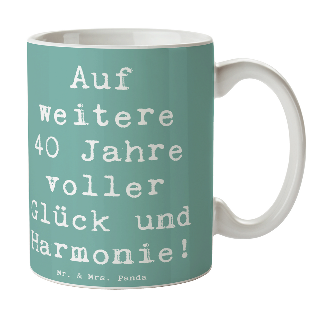 Tasse 40. Hochzeitstag Rubinhochzeit