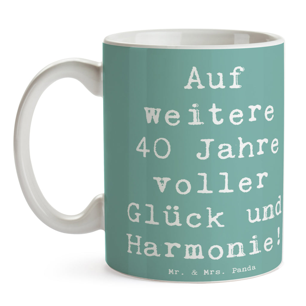 Tasse 40. Hochzeitstag Rubinhochzeit