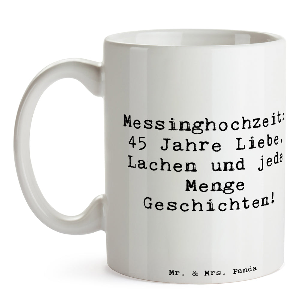 Tasse 45. Hochzeitstag Messinghochzeit