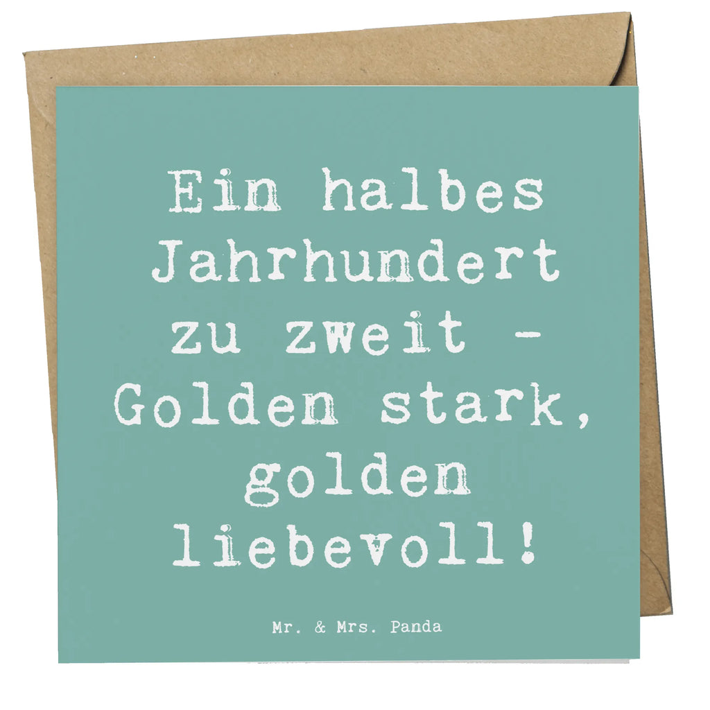 Deluxe Karte Spruch 50. Hochzeitstag Goldene Hochzeit Karte, Grußkarte, Klappkarte, Einladungskarte, Glückwunschkarte, Hochzeitskarte, Geburtstagskarte, Hochwertige Grußkarte, Hochwertige Klappkarte, Hochzeit, Hochzeitsgeschenk, Ehe, Hochzeitsfeier, Trauung, Trauungsgeschenk, Verlobungsfeier, Verlobungsgeschenk, Hochzeitsgeschenkideen, Hochzeitsgeschenke für Brautpaar