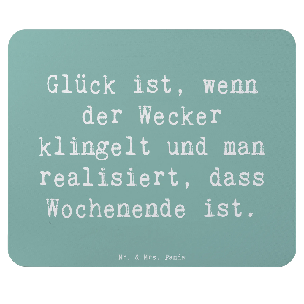 Mauspad Spruch Glück am Wochenende Mousepad, Computer zubehör, Büroausstattung, PC Zubehör, Arbeitszimmer, Mauspad, Einzigartiges Mauspad, Designer Mauspad, Mausunterlage, Mauspad Büro