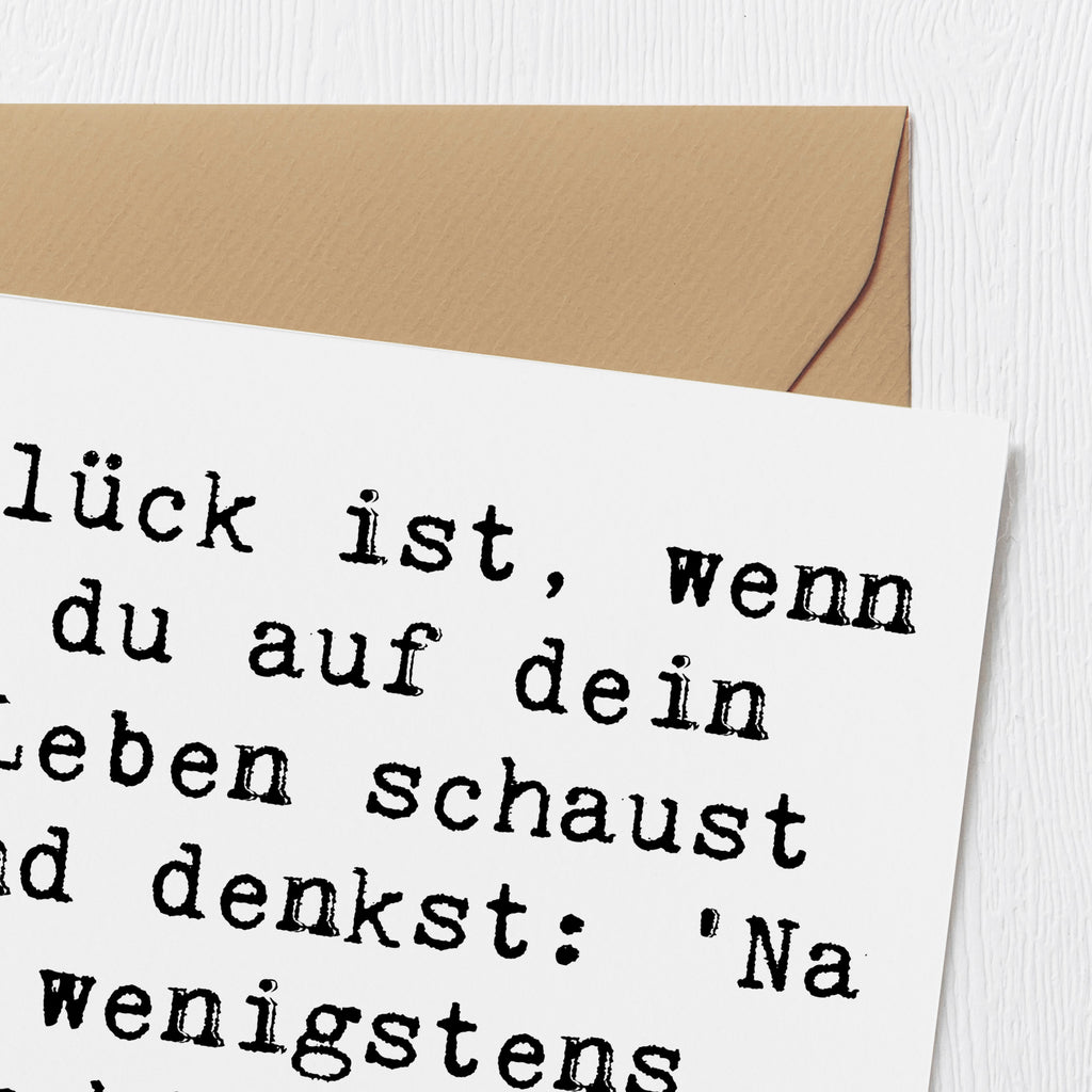 Deluxe Karte Spruch Glück Gemeinsam Karte, Grußkarte, Klappkarte, Einladungskarte, Glückwunschkarte, Hochzeitskarte, Geburtstagskarte, Hochwertige Grußkarte, Hochwertige Klappkarte