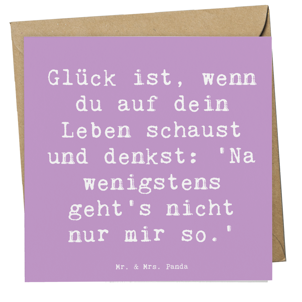 Deluxe Karte Spruch Glück Gemeinsam Karte, Grußkarte, Klappkarte, Einladungskarte, Glückwunschkarte, Hochzeitskarte, Geburtstagskarte, Hochwertige Grußkarte, Hochwertige Klappkarte