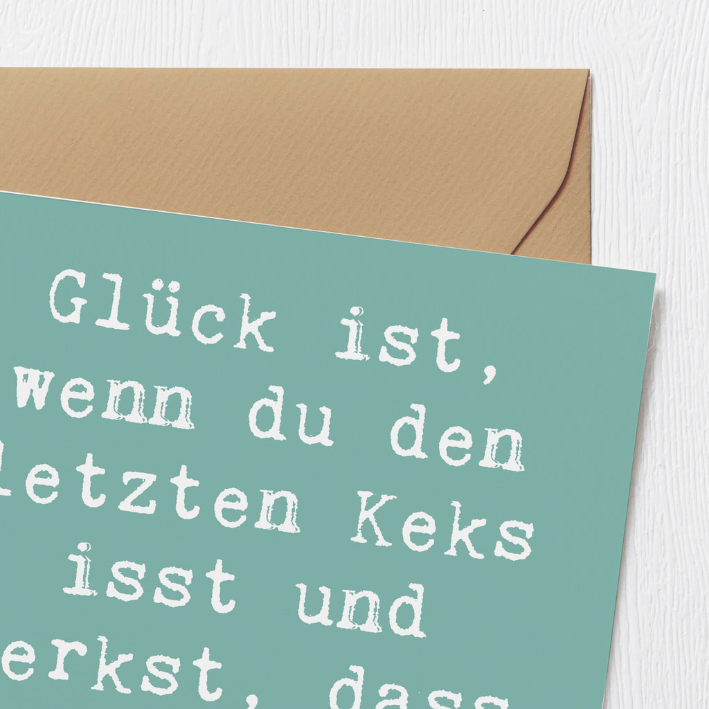 Deluxe Karte Spruch Glück Erfüllung Karte, Grußkarte, Klappkarte, Einladungskarte, Glückwunschkarte, Hochzeitskarte, Geburtstagskarte, Hochwertige Grußkarte, Hochwertige Klappkarte