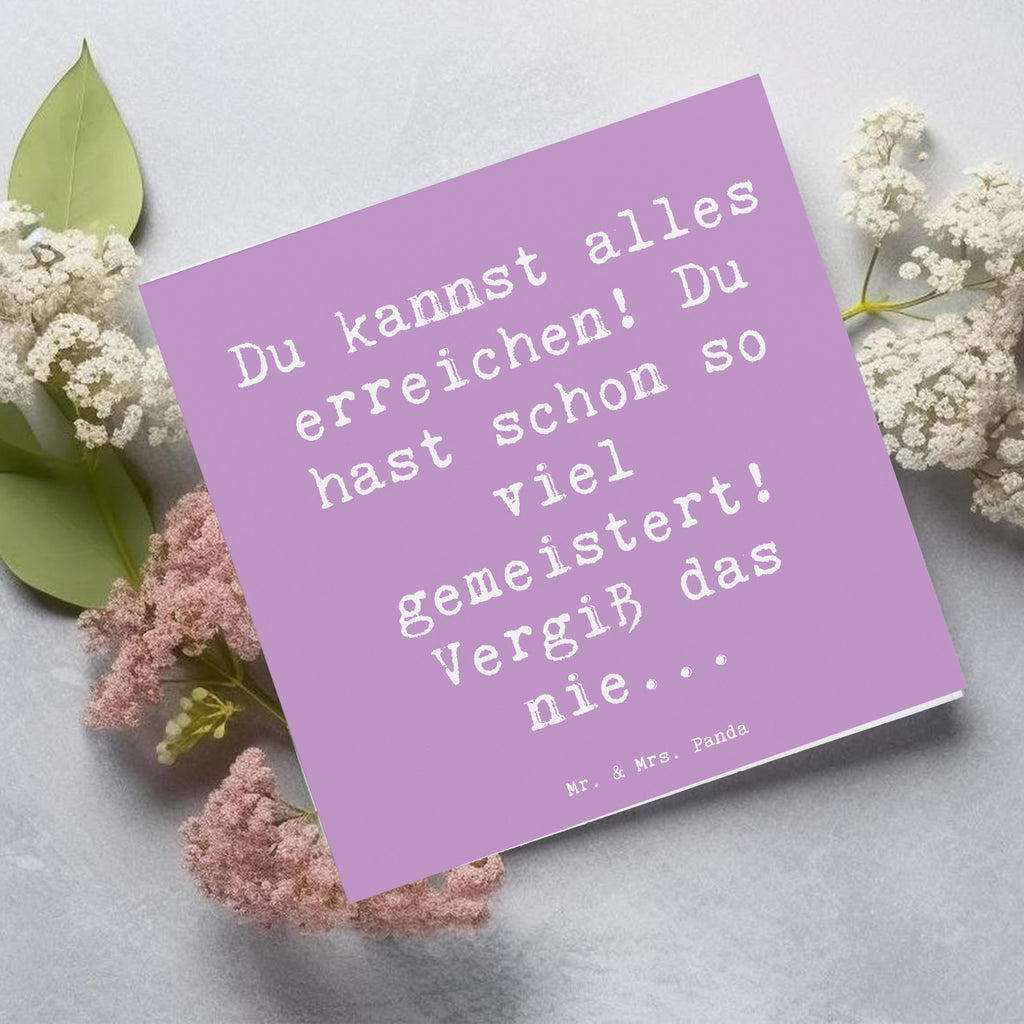 Deluxe Karte Spruch Selbstvertrauen stärken Karte, Grußkarte, Klappkarte, Einladungskarte, Glückwunschkarte, Hochzeitskarte, Geburtstagskarte, Hochwertige Grußkarte, Hochwertige Klappkarte