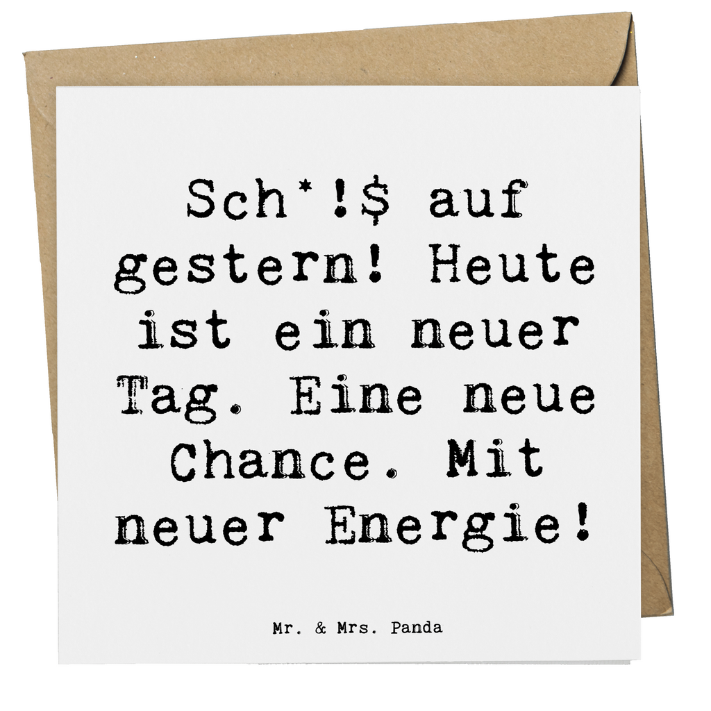 Deluxe Karte Spruch Selbstzweifel Neuanfang Karte, Grußkarte, Klappkarte, Einladungskarte, Glückwunschkarte, Hochzeitskarte, Geburtstagskarte, Hochwertige Grußkarte, Hochwertige Klappkarte