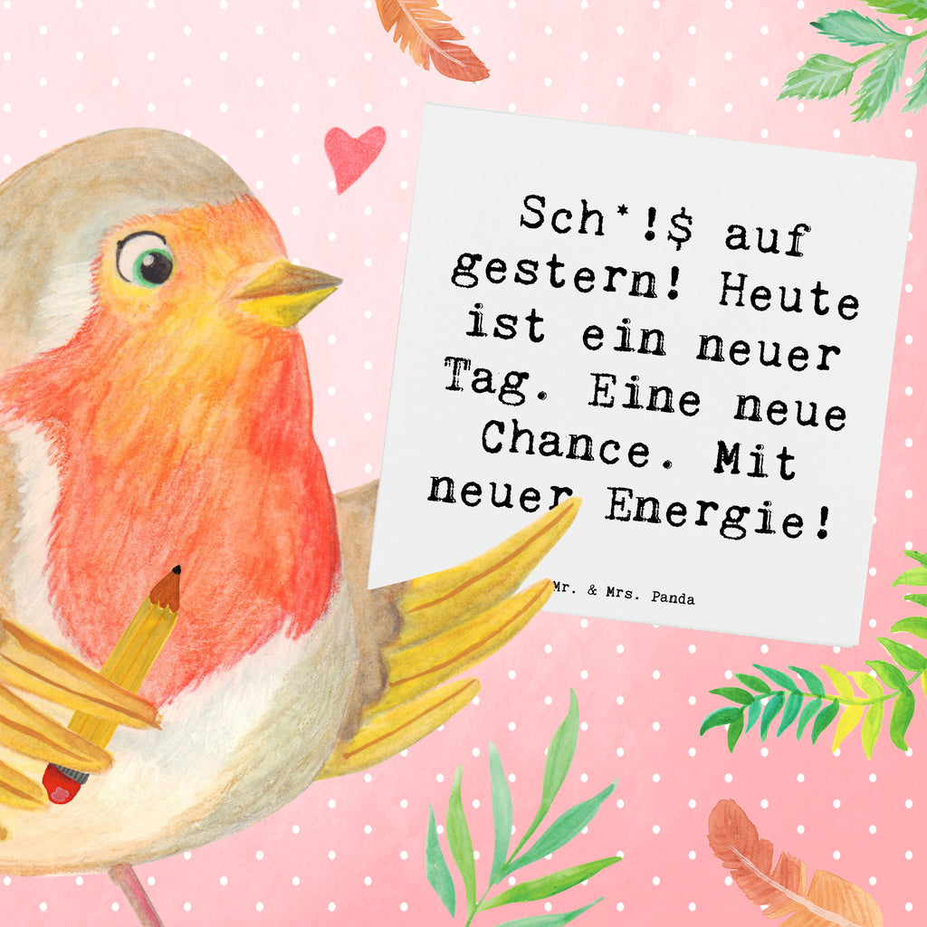 Deluxe Karte Spruch Selbstzweifel Neuanfang Karte, Grußkarte, Klappkarte, Einladungskarte, Glückwunschkarte, Hochzeitskarte, Geburtstagskarte, Hochwertige Grußkarte, Hochwertige Klappkarte