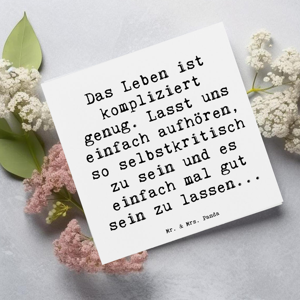 Deluxe Karte Spruch Selbstzweifel Abschalten Karte, Grußkarte, Klappkarte, Einladungskarte, Glückwunschkarte, Hochzeitskarte, Geburtstagskarte, Hochwertige Grußkarte, Hochwertige Klappkarte