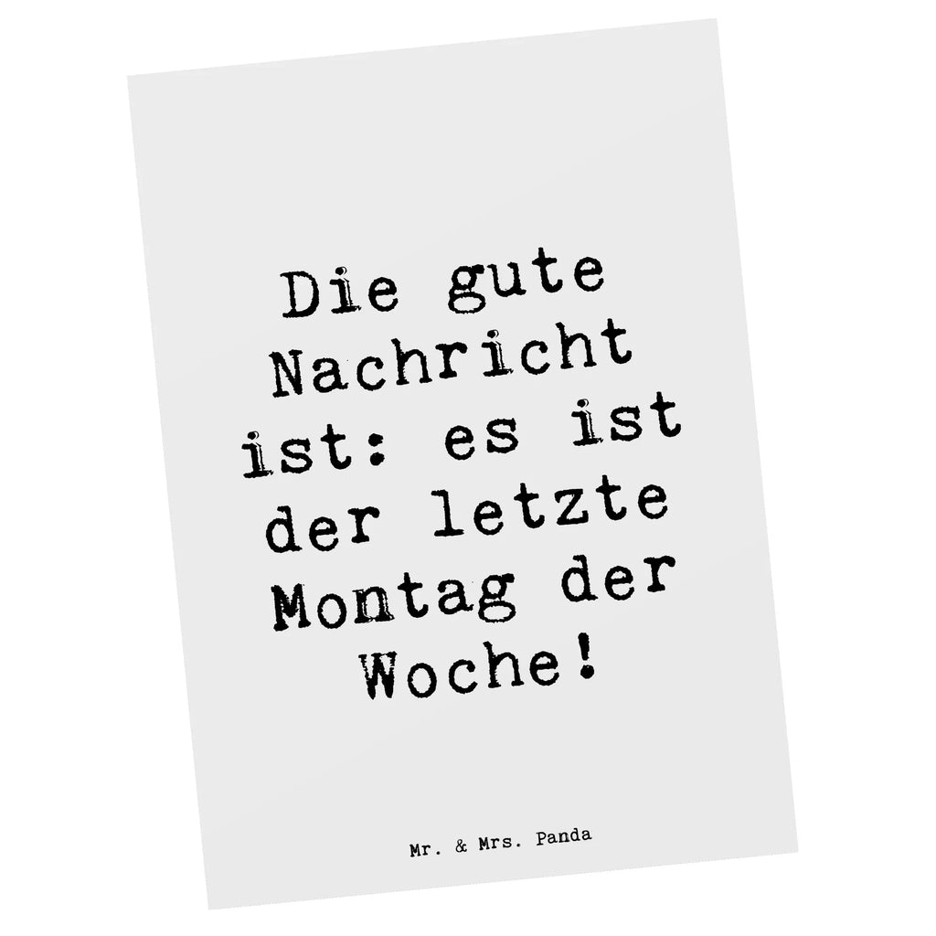 Postkarte Spruch Hoffnung Montag Postkarte, Karte, Geschenkkarte, Grußkarte, Einladung, Ansichtskarte, Geburtstagskarte, Einladungskarte, Dankeskarte, Ansichtskarten, Einladung Geburtstag, Einladungskarten Geburtstag