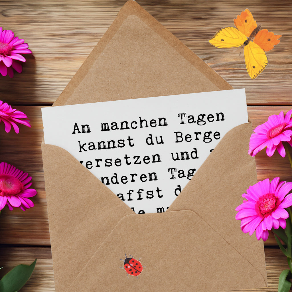 Deluxe Karte Spruch Hoffnung und Ruhe Karte, Grußkarte, Klappkarte, Einladungskarte, Glückwunschkarte, Hochzeitskarte, Geburtstagskarte, Hochwertige Grußkarte, Hochwertige Klappkarte