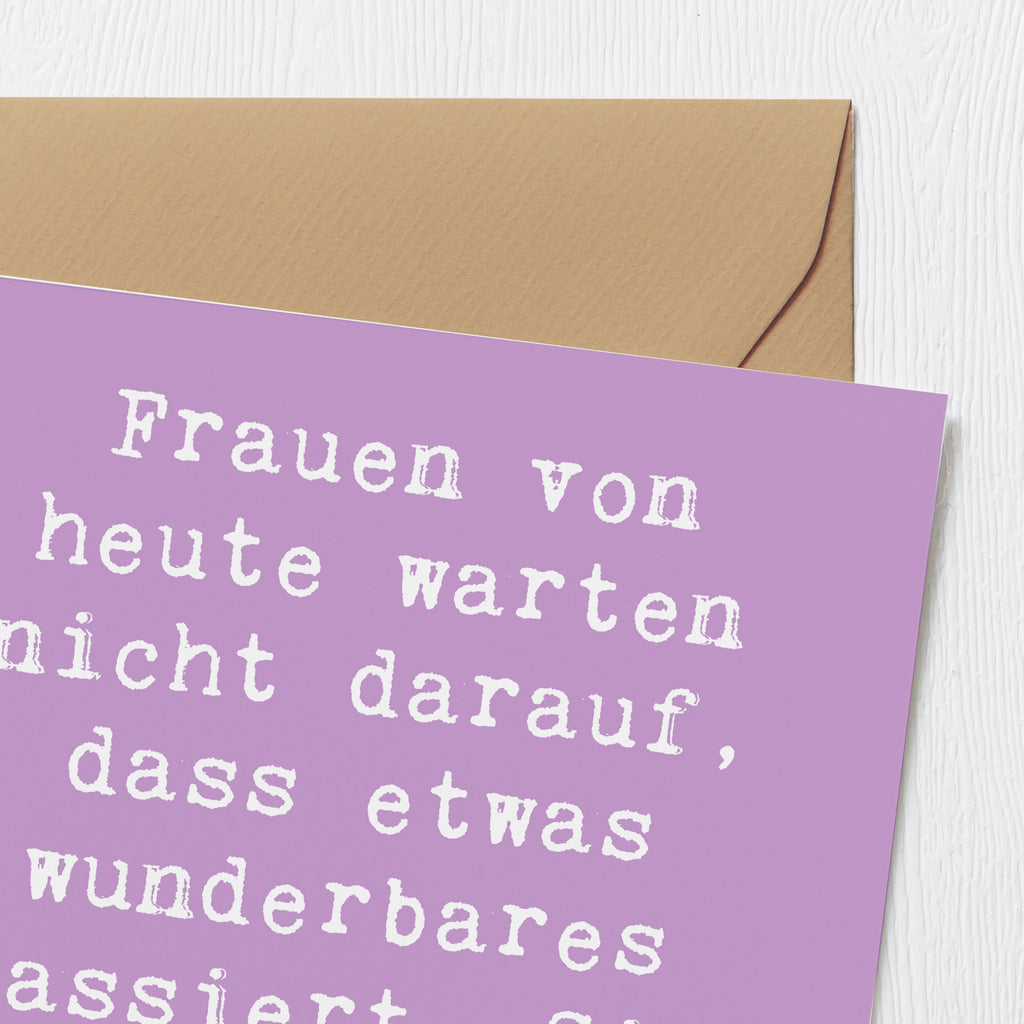 Deluxe Karte Spruch Hoffnung schaffen Karte, Grußkarte, Klappkarte, Einladungskarte, Glückwunschkarte, Hochzeitskarte, Geburtstagskarte, Hochwertige Grußkarte, Hochwertige Klappkarte