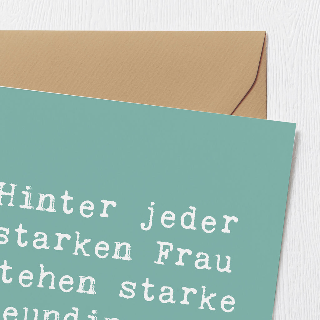 Deluxe Karte Spruch Hoffnung Freundinnen Karte, Grußkarte, Klappkarte, Einladungskarte, Glückwunschkarte, Hochzeitskarte, Geburtstagskarte, Hochwertige Grußkarte, Hochwertige Klappkarte