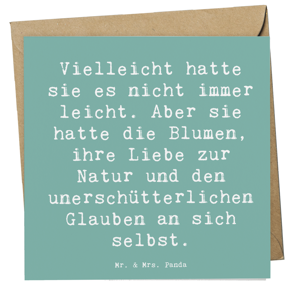 Deluxe Karte Spruch Hoffnung und Liebe Karte, Grußkarte, Klappkarte, Einladungskarte, Glückwunschkarte, Hochzeitskarte, Geburtstagskarte, Hochwertige Grußkarte, Hochwertige Klappkarte