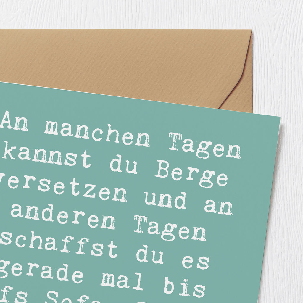 Deluxe Karte Spruch Hoffnung und Ruhe Karte, Grußkarte, Klappkarte, Einladungskarte, Glückwunschkarte, Hochzeitskarte, Geburtstagskarte, Hochwertige Grußkarte, Hochwertige Klappkarte