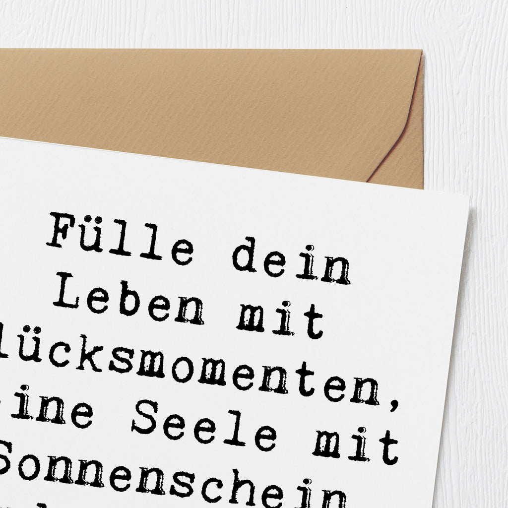 Deluxe Karte Spruch Leichtigkeit im Leben Karte, Grußkarte, Klappkarte, Einladungskarte, Glückwunschkarte, Hochzeitskarte, Geburtstagskarte, Hochwertige Grußkarte, Hochwertige Klappkarte