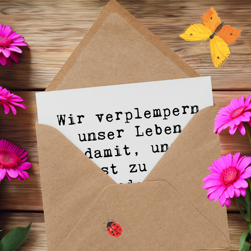 Deluxe Karte Spruch Leichtigkeit und Vertrauen Karte, Grußkarte, Klappkarte, Einladungskarte, Glückwunschkarte, Hochzeitskarte, Geburtstagskarte, Hochwertige Grußkarte, Hochwertige Klappkarte