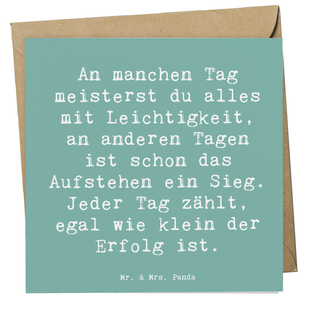 Deluxe Karte Spruch Leichtigkeit im Alltag Karte, Grußkarte, Klappkarte, Einladungskarte, Glückwunschkarte, Hochzeitskarte, Geburtstagskarte, Hochwertige Grußkarte, Hochwertige Klappkarte