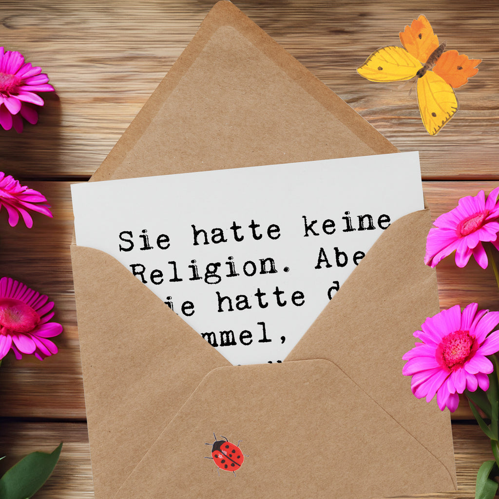 Deluxe Karte Spruch Himmel und Freude Karte, Grußkarte, Klappkarte, Einladungskarte, Glückwunschkarte, Hochzeitskarte, Geburtstagskarte, Hochwertige Grußkarte, Hochwertige Klappkarte