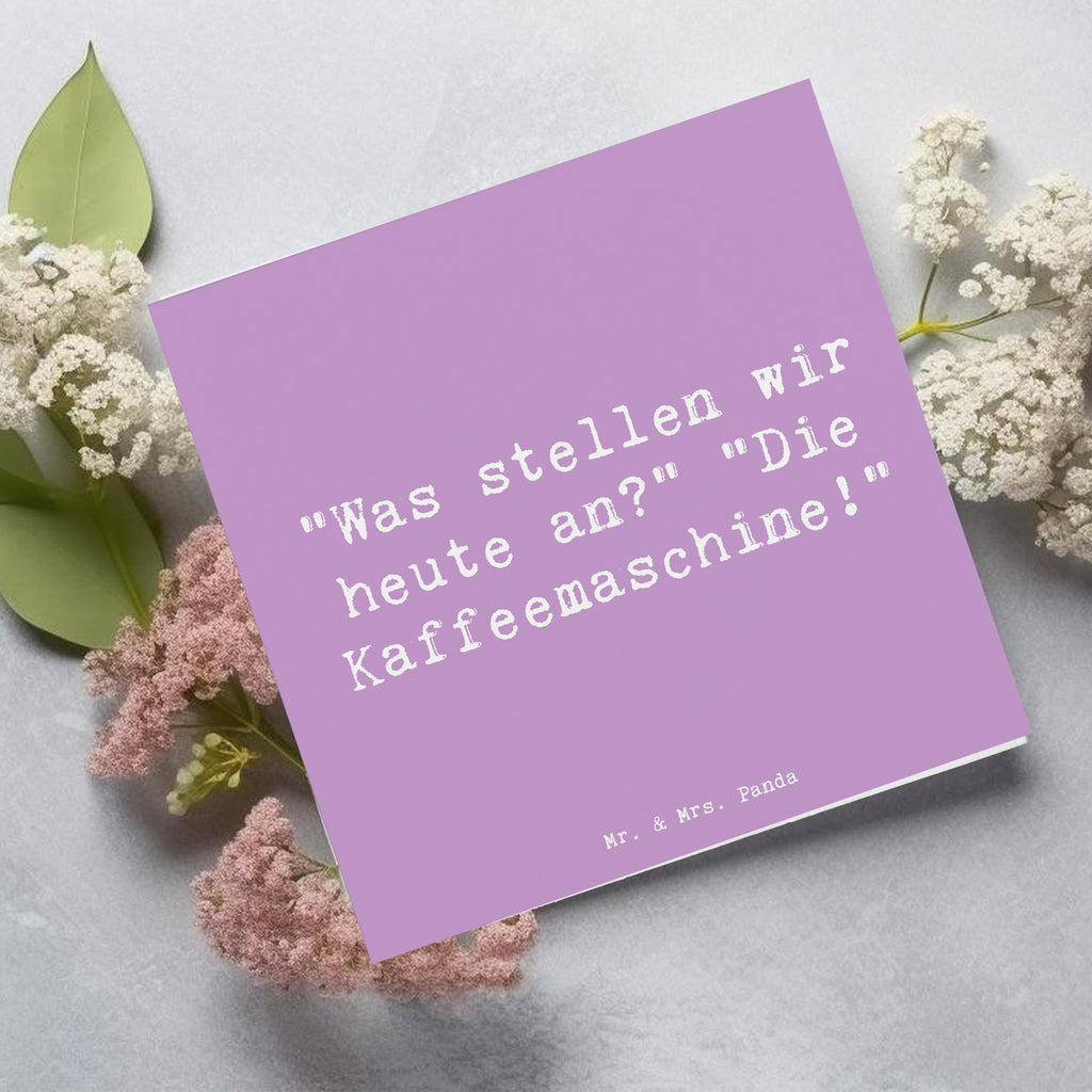 Deluxe Karte Spruch Freude am Morgen Karte, Grußkarte, Klappkarte, Einladungskarte, Glückwunschkarte, Hochzeitskarte, Geburtstagskarte, Hochwertige Grußkarte, Hochwertige Klappkarte