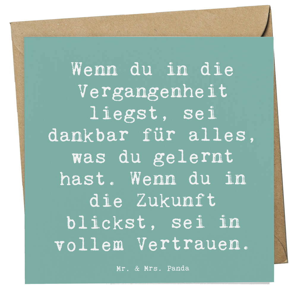 Deluxe Karte Spruch Freude und Vertrauen Karte, Grußkarte, Klappkarte, Einladungskarte, Glückwunschkarte, Hochzeitskarte, Geburtstagskarte, Hochwertige Grußkarte, Hochwertige Klappkarte