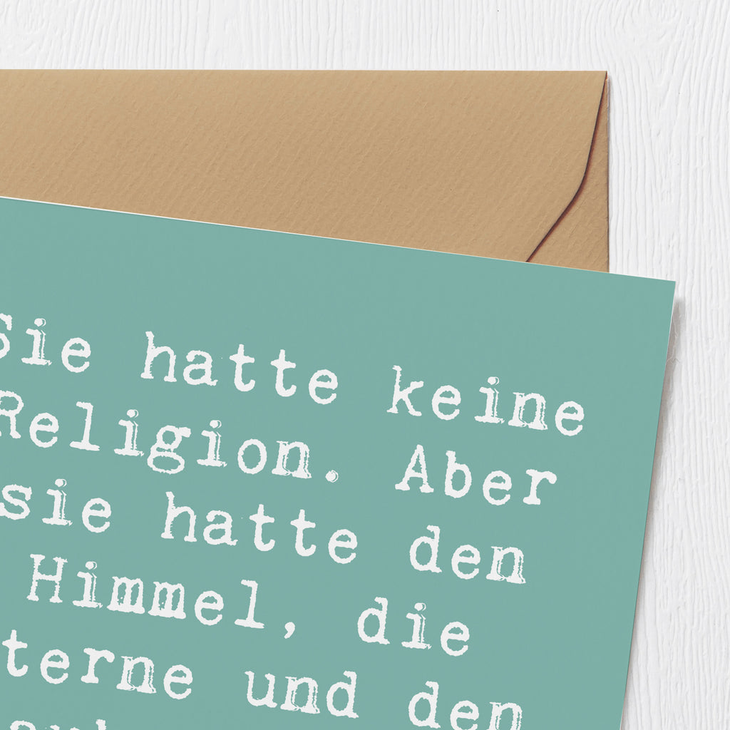 Deluxe Karte Spruch Himmel und Freude Karte, Grußkarte, Klappkarte, Einladungskarte, Glückwunschkarte, Hochzeitskarte, Geburtstagskarte, Hochwertige Grußkarte, Hochwertige Klappkarte