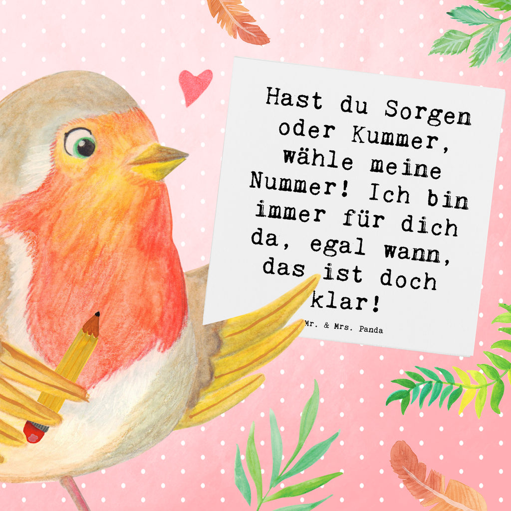 Deluxe Karte Spruch Trost Nummer Karte, Grußkarte, Klappkarte, Einladungskarte, Glückwunschkarte, Hochzeitskarte, Geburtstagskarte, Hochwertige Grußkarte, Hochwertige Klappkarte