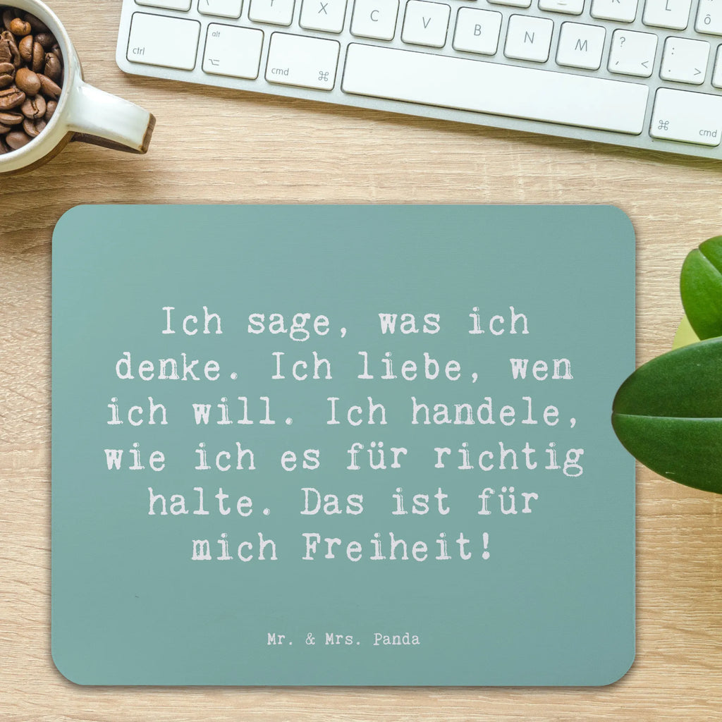 Mauspad Spruch Freiheit Leben Mousepad, Computer zubehör, Büroausstattung, PC Zubehör, Arbeitszimmer, Mauspad, Einzigartiges Mauspad, Designer Mauspad, Mausunterlage, Mauspad Büro