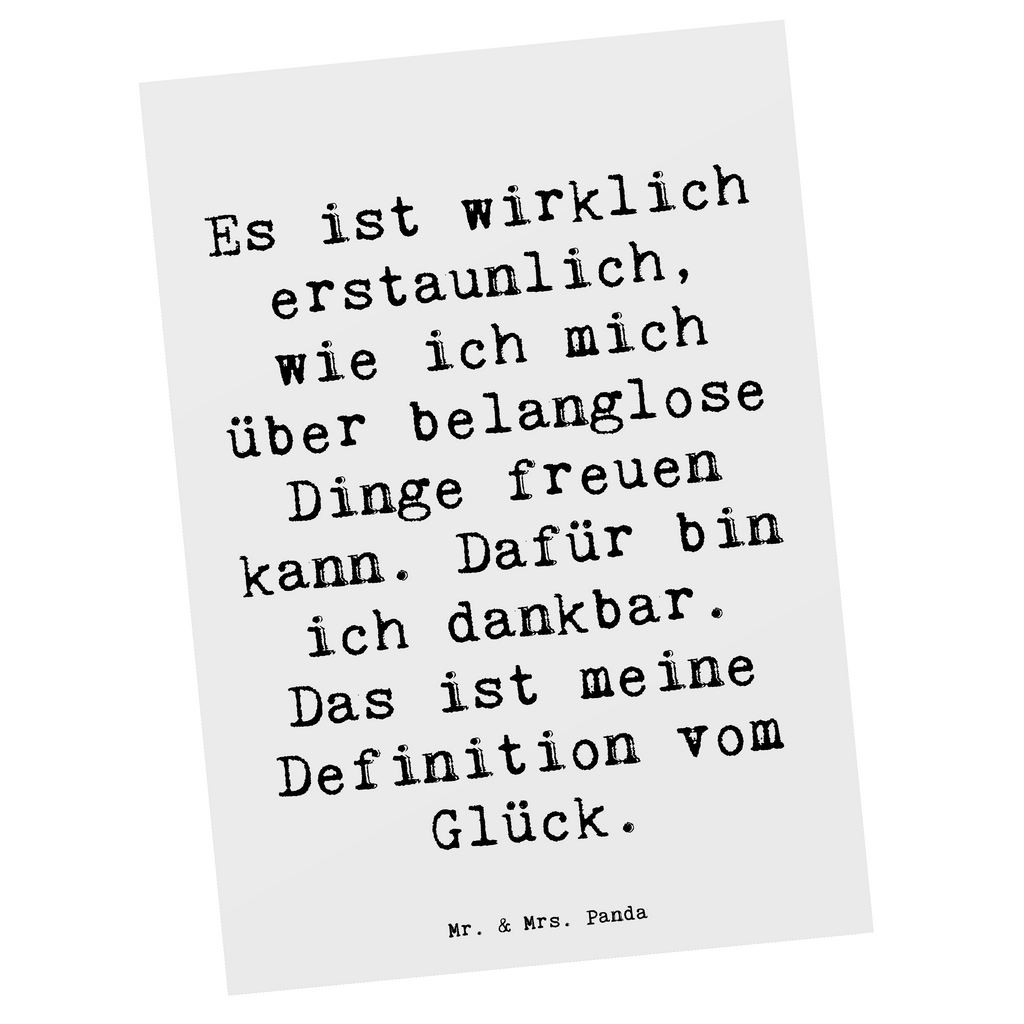 Postkarte Spruch Dankbarkeit für kleine Dinge Postkarte, Karte, Geschenkkarte, Grußkarte, Einladung, Ansichtskarte, Geburtstagskarte, Einladungskarte, Dankeskarte, Ansichtskarten, Einladung Geburtstag, Einladungskarten Geburtstag