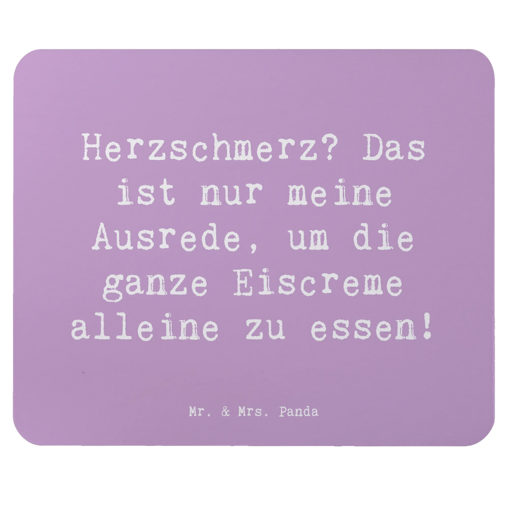 Mauspad Spruch Herzschmerz Eiscreme Mousepad, Computer zubehör, Büroausstattung, PC Zubehör, Arbeitszimmer, Mauspad, Einzigartiges Mauspad, Designer Mauspad, Mausunterlage, Mauspad Büro