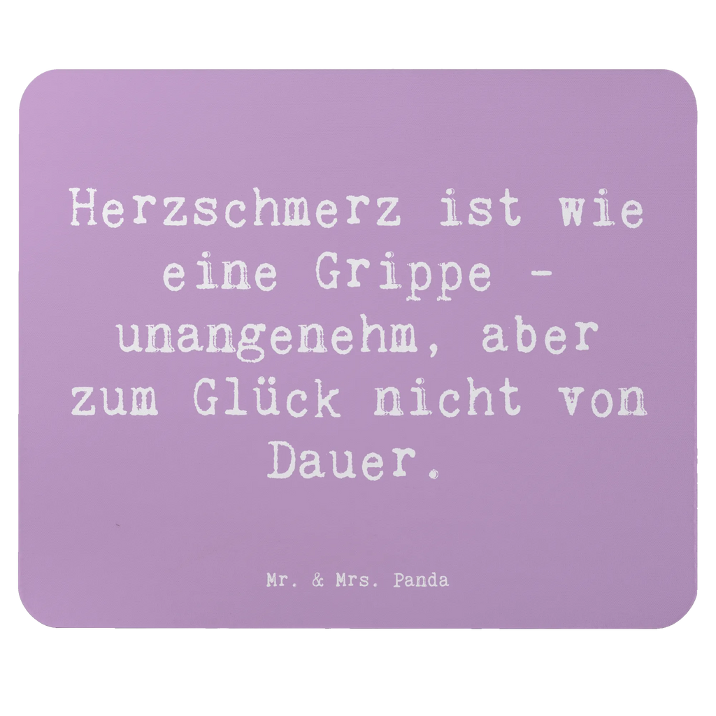 Mauspad Spruch Herzschmerz Grippe Mousepad, Computer zubehör, Büroausstattung, PC Zubehör, Arbeitszimmer, Mauspad, Einzigartiges Mauspad, Designer Mauspad, Mausunterlage, Mauspad Büro