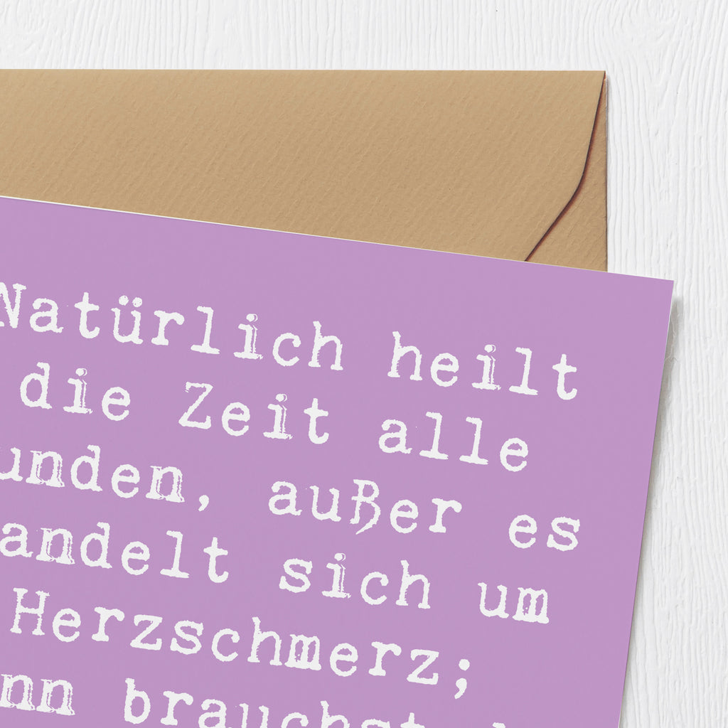 Deluxe Karte Spruch Herzschmerz Schokolade Karte, Grußkarte, Klappkarte, Einladungskarte, Glückwunschkarte, Hochzeitskarte, Geburtstagskarte, Hochwertige Grußkarte, Hochwertige Klappkarte