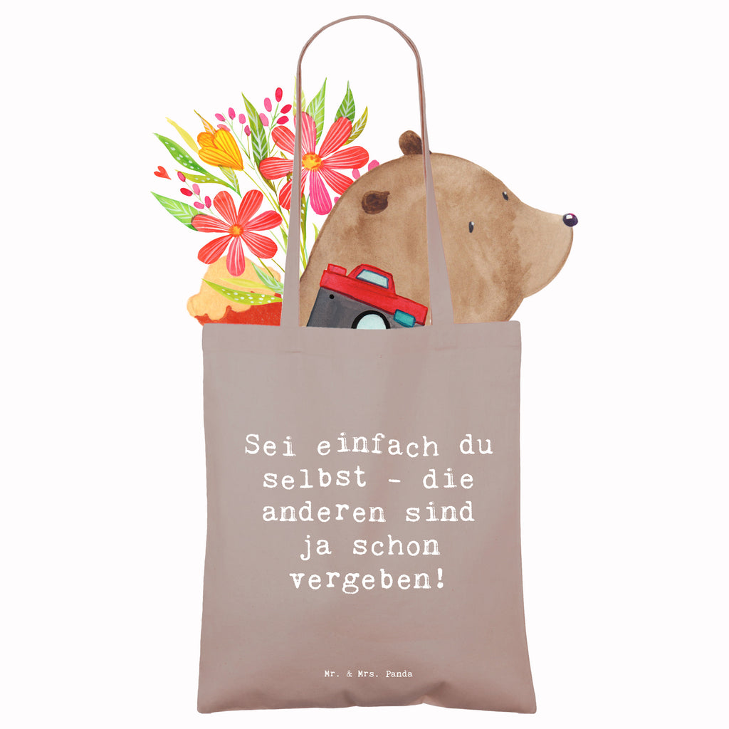 Tragetasche Spruch Selbstakzeptanz Einzigartig Beuteltasche, Beutel, Einkaufstasche, Jutebeutel, Stoffbeutel, Tasche, Shopper, Umhängetasche, Strandtasche, Schultertasche, Stofftasche, Tragetasche, Badetasche, Jutetasche, Einkaufstüte, Laptoptasche