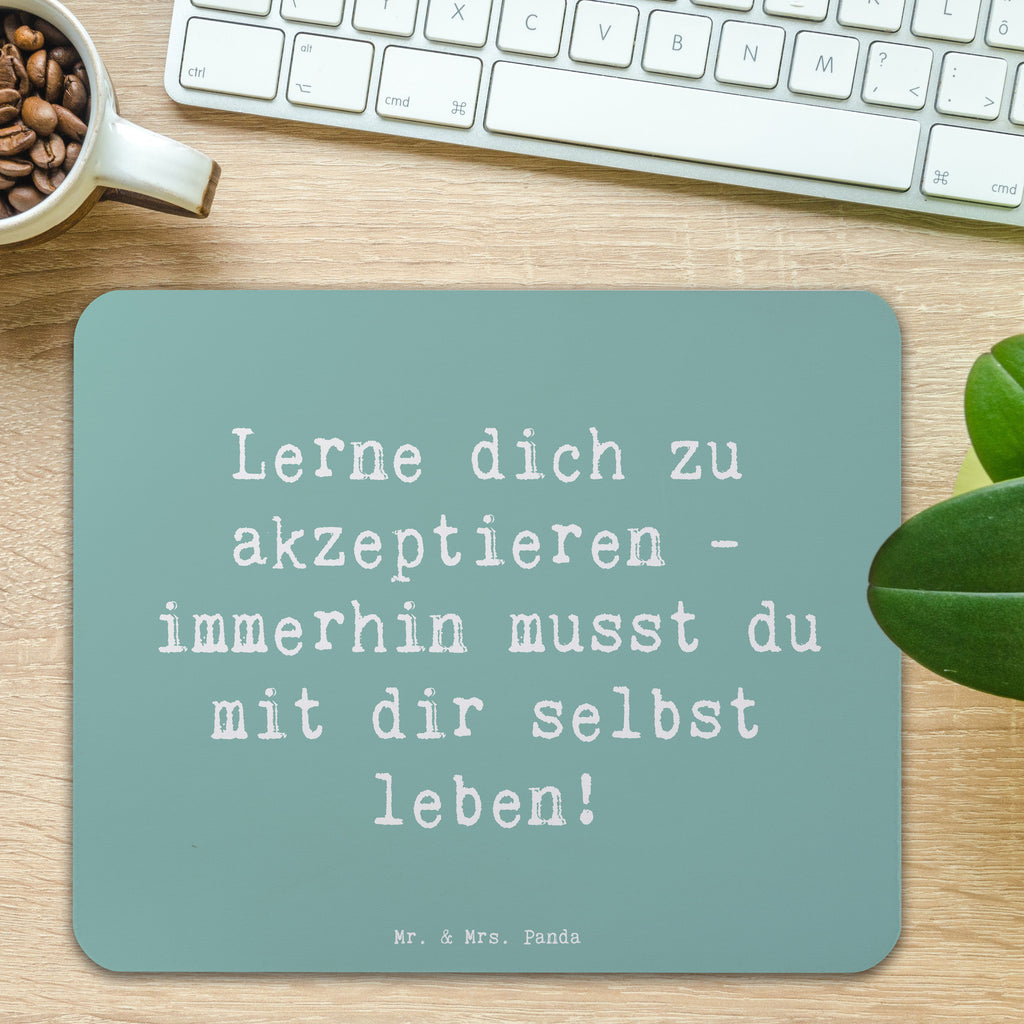 Mauspad Spruch Selbstakzeptanz Lernen Mousepad, Computer zubehör, Büroausstattung, PC Zubehör, Arbeitszimmer, Mauspad, Einzigartiges Mauspad, Designer Mauspad, Mausunterlage, Mauspad Büro