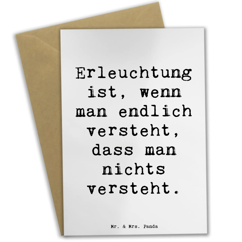 Grußkarte Spruch Erleuchtung Weisheit Grußkarte, Klappkarte, Einladungskarte, Glückwunschkarte, Hochzeitskarte, Geburtstagskarte, Karte, Ansichtskarten