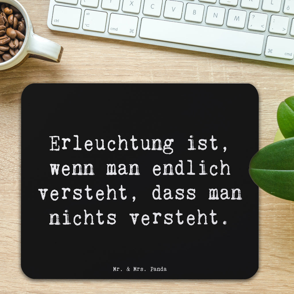 Mauspad Spruch Erleuchtung Weisheit Mousepad, Computer zubehör, Büroausstattung, PC Zubehör, Arbeitszimmer, Mauspad, Einzigartiges Mauspad, Designer Mauspad, Mausunterlage, Mauspad Büro