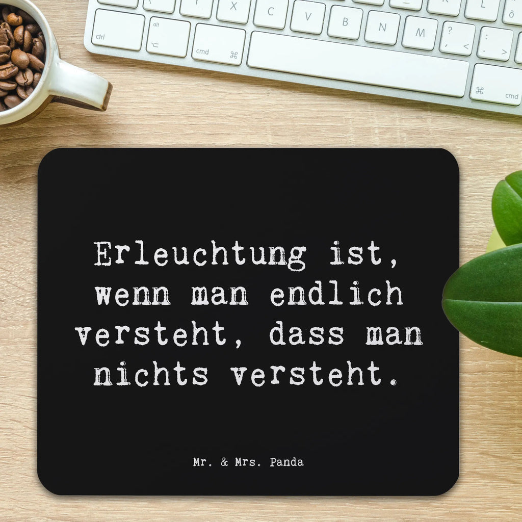 Mauspad Spruch Erleuchtung Weisheit Mousepad, Computer zubehör, Büroausstattung, PC Zubehör, Arbeitszimmer, Mauspad, Einzigartiges Mauspad, Designer Mauspad, Mausunterlage, Mauspad Büro