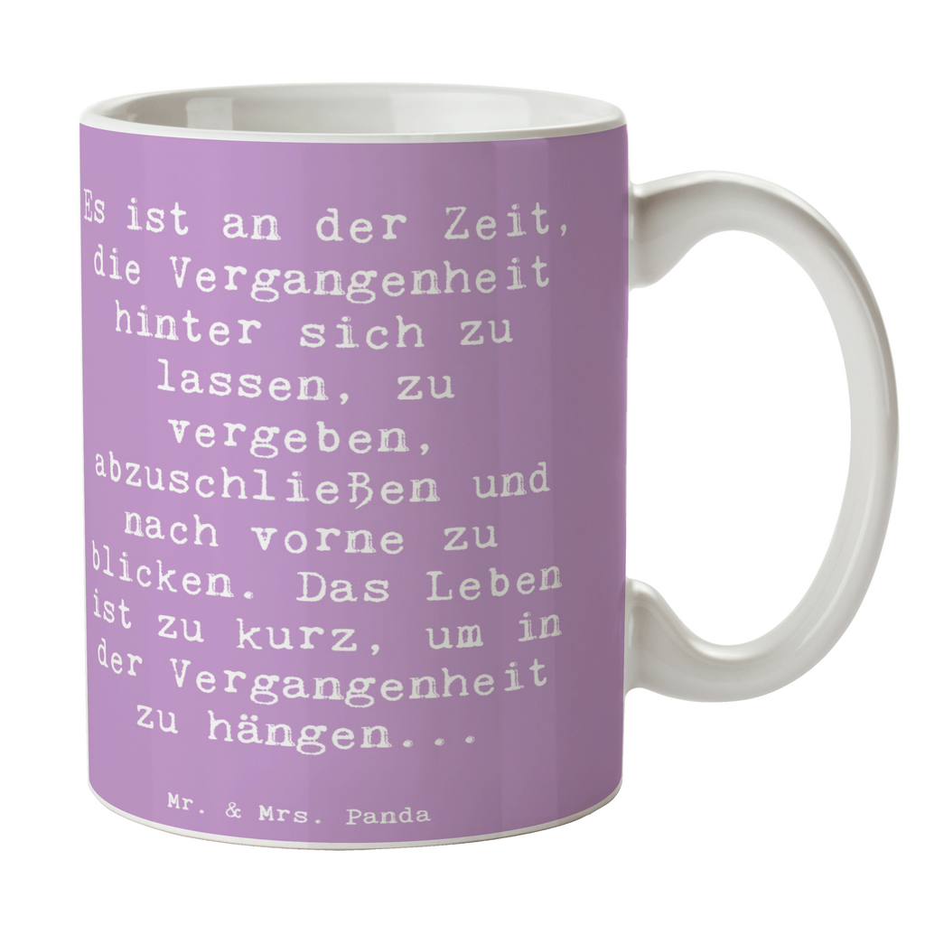 Tasse Vergebung und Zukunft