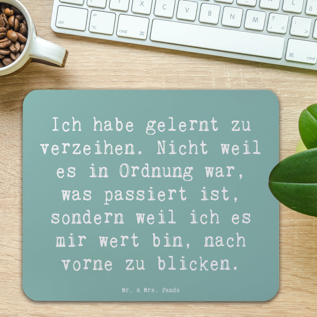 Mauspad Spruch Vergebung und Neubeginn Mousepad, Computer zubehör, Büroausstattung, PC Zubehör, Arbeitszimmer, Mauspad, Einzigartiges Mauspad, Designer Mauspad, Mausunterlage, Mauspad Büro