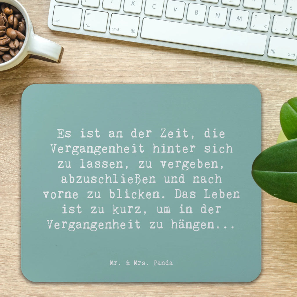 Mauspad Spruch Vergebung und Zukunft Mousepad, Computer zubehör, Büroausstattung, PC Zubehör, Arbeitszimmer, Mauspad, Einzigartiges Mauspad, Designer Mauspad, Mausunterlage, Mauspad Büro