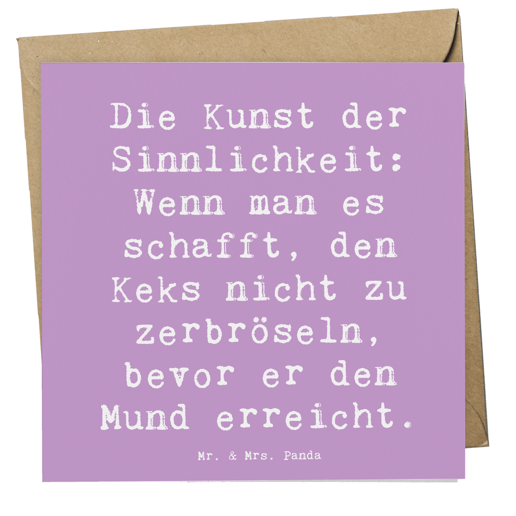 Deluxe Karte Spruch Kunst der Sinnlichkeit Karte, Grußkarte, Klappkarte, Einladungskarte, Glückwunschkarte, Hochzeitskarte, Geburtstagskarte, Hochwertige Grußkarte, Hochwertige Klappkarte