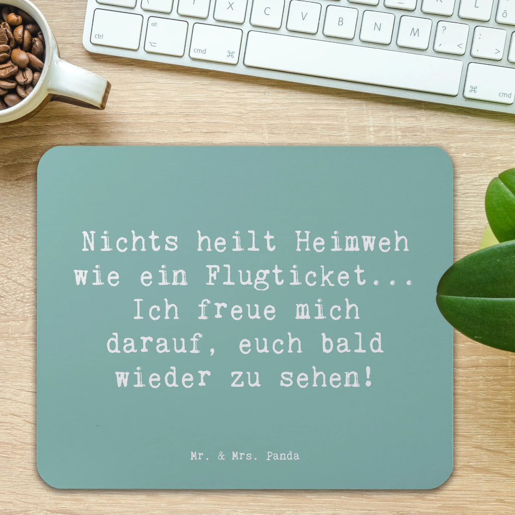 Mauspad Spruch Heimweh Ticket Mousepad, Computer zubehör, Büroausstattung, PC Zubehör, Arbeitszimmer, Mauspad, Einzigartiges Mauspad, Designer Mauspad, Mausunterlage, Mauspad Büro