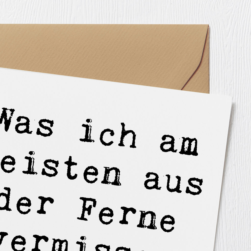 Deluxe Karte Spruch Heimweh Dich Karte, Grußkarte, Klappkarte, Einladungskarte, Glückwunschkarte, Hochzeitskarte, Geburtstagskarte, Hochwertige Grußkarte, Hochwertige Klappkarte