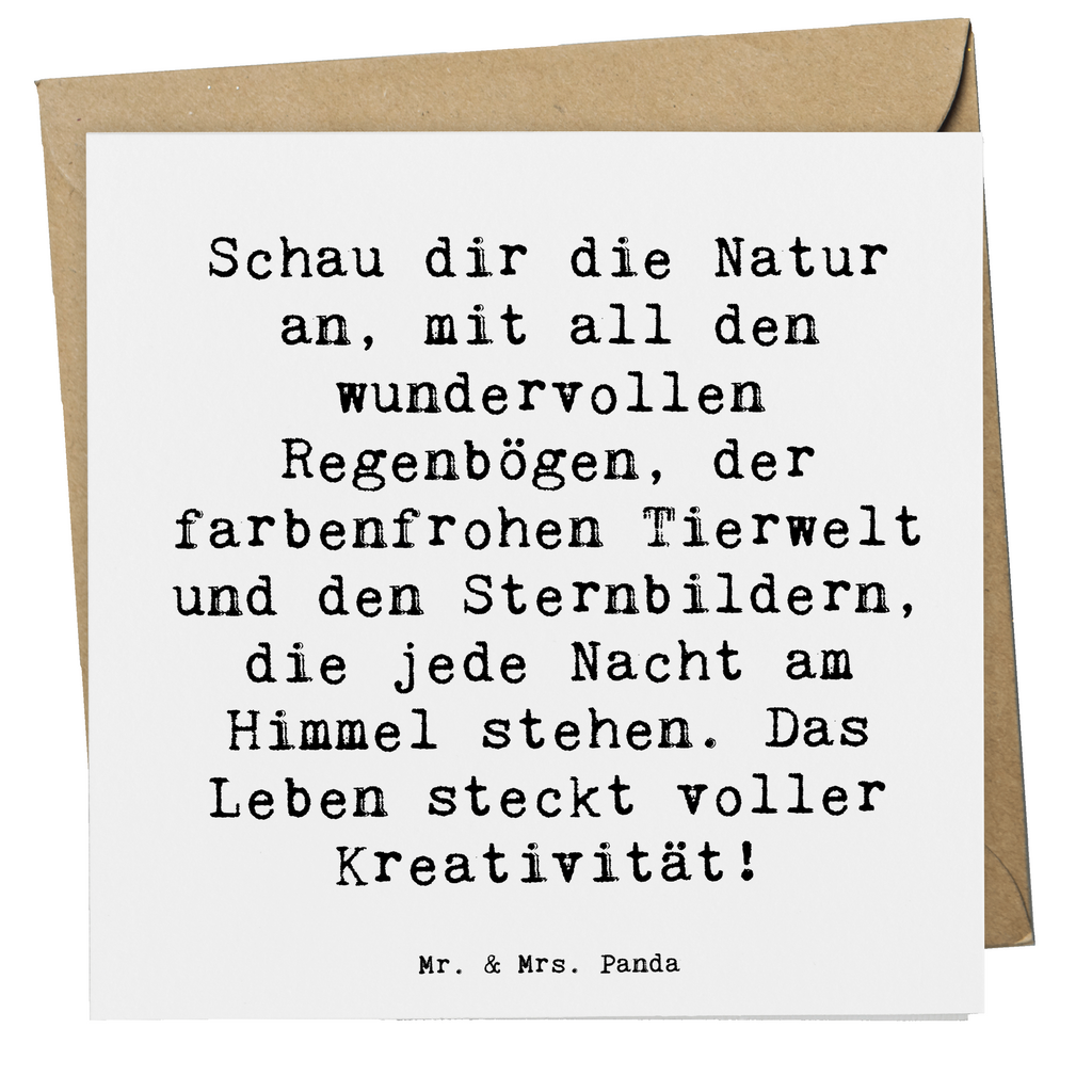 Deluxe Karte Spruch Kreativität im Leben Karte, Grußkarte, Klappkarte, Einladungskarte, Glückwunschkarte, Hochzeitskarte, Geburtstagskarte, Hochwertige Grußkarte, Hochwertige Klappkarte