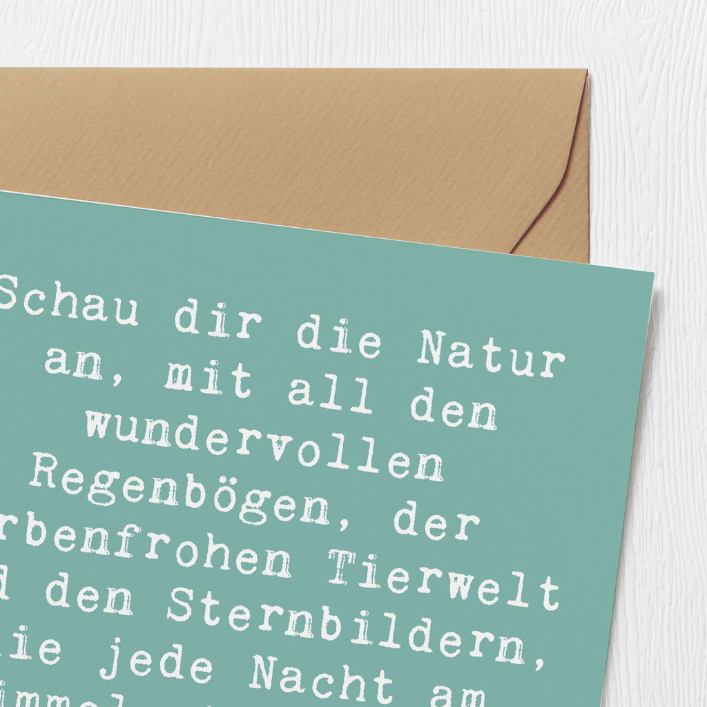 Deluxe Karte Spruch Kreativität im Leben Karte, Grußkarte, Klappkarte, Einladungskarte, Glückwunschkarte, Hochzeitskarte, Geburtstagskarte, Hochwertige Grußkarte, Hochwertige Klappkarte