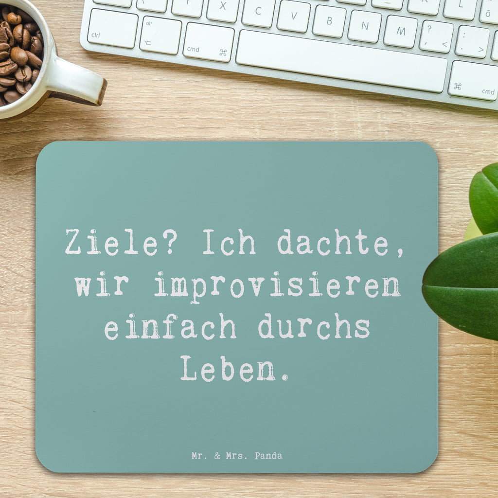 Mauspad Spruch Lebensziele Improvisation Mousepad, Computer zubehör, Büroausstattung, PC Zubehör, Arbeitszimmer, Mauspad, Einzigartiges Mauspad, Designer Mauspad, Mausunterlage, Mauspad Büro