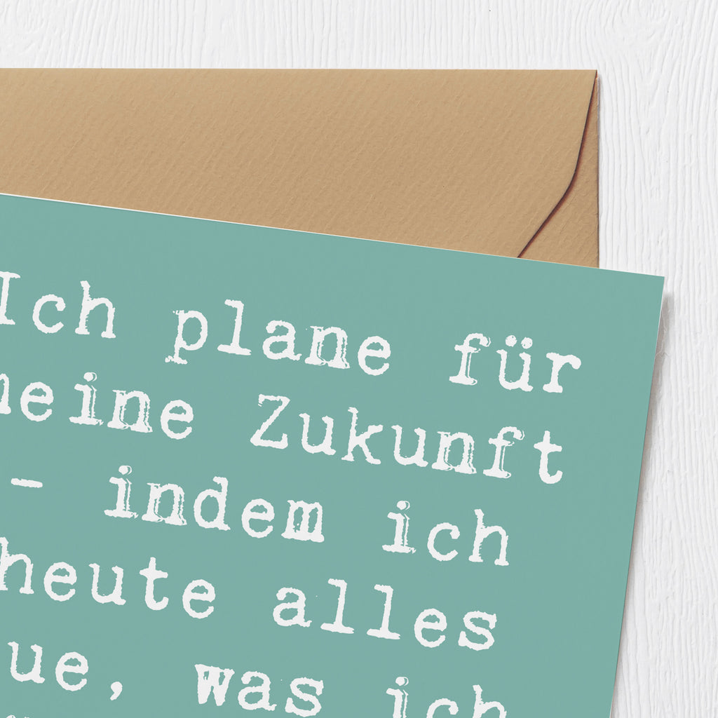 Deluxe Karte Spruch Lebensziele und Abenteuer Karte, Grußkarte, Klappkarte, Einladungskarte, Glückwunschkarte, Hochzeitskarte, Geburtstagskarte, Hochwertige Grußkarte, Hochwertige Klappkarte